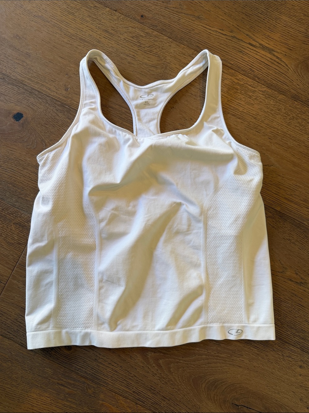 Champion White Racerback Tank Top